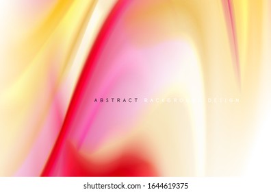 Abstract background - fluid color gradient waves, with dynamic motion line effect. Vector Illustration For Wallpaper, Banner, Background, Card, Book Illustration, landing page