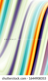 Abstract background - fluid color gradient waves, with dynamic motion line effect. Vector Illustration For Wallpaper, Banner, Background, Card, Book Illustration, landing page
