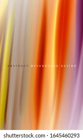 Abstract background - fluid color gradient waves, with dynamic motion line effect. Vector Illustration For Wallpaper, Banner, Background, Card, Book Illustration, landing page