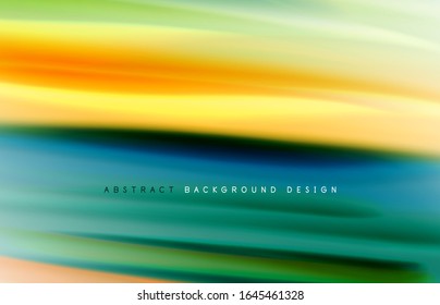 Fondo abstracto: ondas de degradado de color fluido, con efecto de línea de movimiento dinámico. Ilustración vectorial para papel tapiz, pancarta, fondo, tarjeta, ilustración del libro, página de inicio