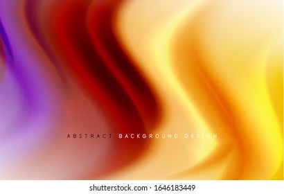 Abstract background - fluid color gradient waves, with dynamic motion line effect. Vector Illustration For Wallpaper, Banner, Background, Card, Book Illustration, landing page