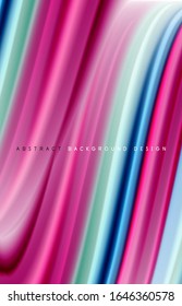Abstract background - fluid color gradient waves, with dynamic motion line effect. Vector Illustration For Wallpaper, Banner, Background, Card, Book Illustration, landing page
