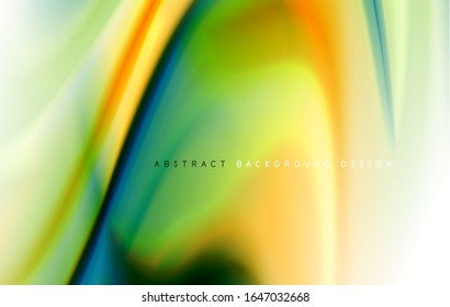 Fondo abstracto: ondas de degradado de color fluido, con efecto de línea de movimiento dinámico. Ilustración vectorial para papel tapiz, pancarta, fondo, tarjeta, ilustración del libro, página de inicio