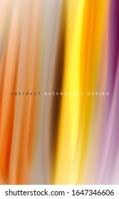 Fondo abstracto: ondas de degradado de color fluido, con efecto de línea de movimiento dinámico. Ilustración vectorial para papel tapiz, pancarta, fondo, tarjeta, ilustración del libro, página de inicio