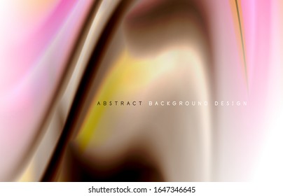 Abstract background - fluid color gradient waves, with dynamic motion line effect. Vector Illustration For Wallpaper, Banner, Background, Card, Book Illustration, landing page