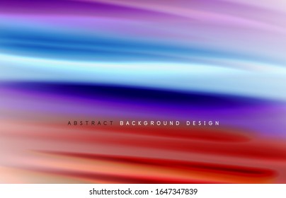 Abstract background - fluid color gradient waves, with dynamic motion line effect. Vector Illustration For Wallpaper, Banner, Background, Card, Book Illustration, landing page