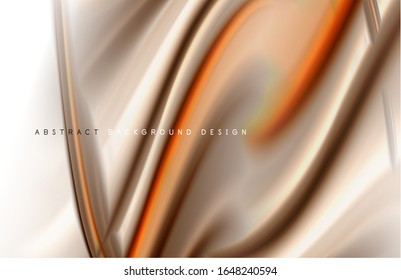 Abstract background - fluid color gradient waves, with dynamic motion line effect. Vector Illustration For Wallpaper, Banner, Background, Card, Book Illustration, landing page