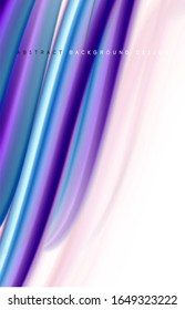 Fondo abstracto: ondas de degradado de color fluido, con efecto de línea de movimiento dinámico. Ilustración vectorial para papel tapiz, pancarta, fondo, tarjeta, ilustración del libro, página de inicio
