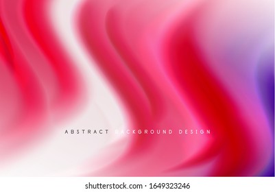 Abstract background - fluid color gradient waves, with dynamic motion line effect. Vector Illustration For Wallpaper, Banner, Background, Card, Book Illustration, landing page