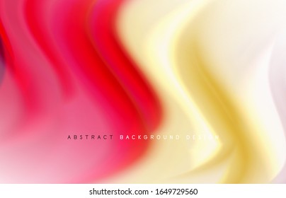 Abstract background - fluid color gradient waves, with dynamic motion line effect. Vector Illustration For Wallpaper, Banner, Background, Card, Book Illustration, landing page