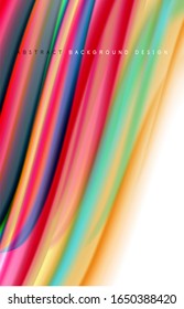 Fondo abstracto: ondas de degradado de color fluido, con efecto de línea de movimiento dinámico. Ilustración vectorial para papel tapiz, pancarta, fondo, tarjeta, ilustración del libro, página de inicio