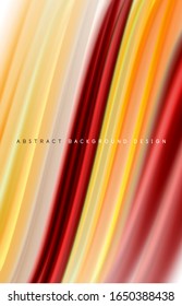 Abstract background - fluid color gradient waves, with dynamic motion line effect. Vector Illustration For Wallpaper, Banner, Background, Card, Book Illustration, landing page