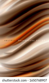 Abstract background - fluid color gradient waves, with dynamic motion line effect. Vector Illustration For Wallpaper, Banner, Background, Card, Book Illustration, landing page