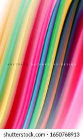 Abstract background - fluid color gradient waves, with dynamic motion line effect. Vector Illustration For Wallpaper, Banner, Background, Card, Book Illustration, landing page