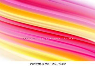 Fondo abstracto: ondas de degradado de color fluido, con efecto de línea de movimiento dinámico. Ilustración vectorial para papel tapiz, pancarta, fondo, tarjeta, ilustración del libro, página de inicio