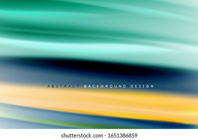 Fondo abstracto: ondas de degradado de color fluido, con efecto de línea de movimiento dinámico. Ilustración vectorial para papel tapiz, pancarta, fondo, tarjeta, ilustración del libro, página de inicio