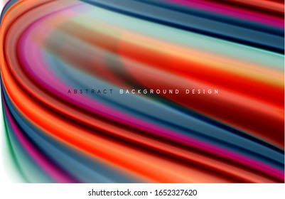 Abstract background - fluid color gradient waves, with dynamic motion line effect. Vector Illustration For Wallpaper, Banner, Background, Card, Book Illustration, landing page