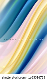 Fondo abstracto: ondas de degradado de color fluido, con efecto de línea de movimiento dinámico. Ilustración vectorial para papel tapiz, pancarta, fondo, tarjeta, ilustración del libro, página de inicio