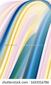 Abstract background - fluid color gradient waves, with dynamic motion line effect. Vector Illustration For Wallpaper, Banner, Background, Card, Book Illustration, landing page