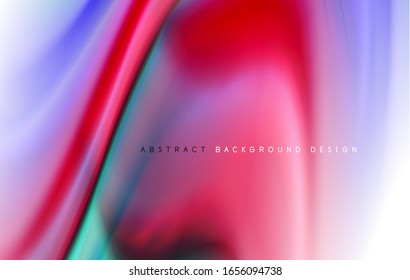 Abstract background - fluid color gradient waves, with dynamic motion line effect. Vector Illustration For Wallpaper, Banner, Background, Card, Book Illustration, landing page