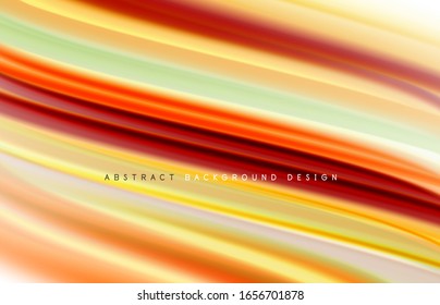 Abstract background - fluid color gradient waves, with dynamic motion line effect. Vector Illustration For Wallpaper, Banner, Background, Card, Book Illustration, landing page