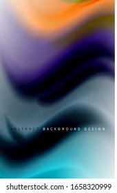 Fondo abstracto: ondas de degradado de color fluido, con efecto de línea de movimiento dinámico. Ilustración vectorial para papel tapiz, pancarta, fondo, tarjeta, ilustración del libro, página de inicio