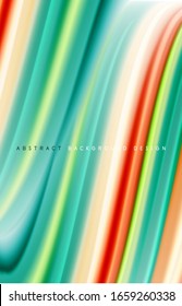 Abstract background - fluid color gradient waves, with dynamic motion line effect. Vector Illustration For Wallpaper, Banner, Background, Card, Book Illustration, landing page