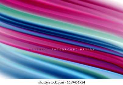 Abstract background - fluid color gradient waves, with dynamic motion line effect. Vector Illustration For Wallpaper, Banner, Background, Card, Book Illustration, landing page