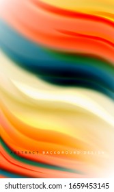 Abstract background - fluid color gradient waves, with dynamic motion line effect. Vector Illustration For Wallpaper, Banner, Background, Card, Book Illustration, landing page