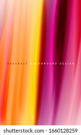 Abstract background - fluid color gradient waves, with dynamic motion line effect. Vector Illustration For Wallpaper, Banner, Background, Card, Book Illustration, landing page