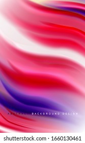 Abstract background - fluid color gradient waves, with dynamic motion line effect. Vector Illustration For Wallpaper, Banner, Background, Card, Book Illustration, landing page