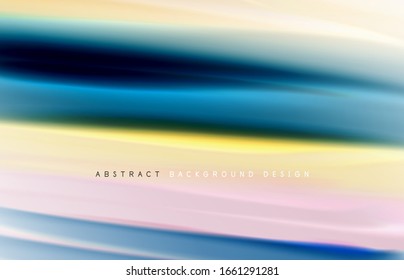 Abstract background - fluid color gradient waves, with dynamic motion line effect. Vector Illustration For Wallpaper, Banner, Background, Card, Book Illustration, landing page