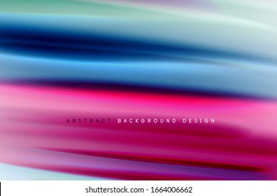 Abstract background - fluid color gradient waves, with dynamic motion line effect. Vector Illustration For Wallpaper, Banner, Background, Card, Book Illustration, landing page