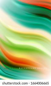 Abstrakter Hintergrund - fließende Farbverlauf-Wellen, mit dynamischem Bewegungszeileneffekt. Vektorillustration-Illustration für Bildschirmhintergrund, Banner, Hintergrund, Karte, Buchillustration, Landungsseite