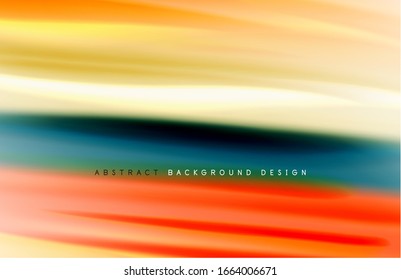 Abstract background - fluid color gradient waves, with dynamic motion line effect. Vector Illustration For Wallpaper, Banner, Background, Card, Book Illustration, landing page