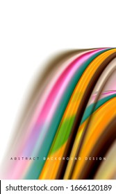 Abstract background - fluid color gradient waves, with dynamic motion line effect. Vector Illustration For Wallpaper, Banner, Background, Card, Book Illustration, landing page