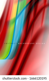 Abstract background - fluid color gradient waves, with dynamic motion line effect. Vector Illustration For Wallpaper, Banner, Background, Card, Book Illustration, landing page