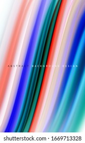 Abstract background - fluid color gradient waves, with dynamic motion line effect. Vector Illustration For Wallpaper, Banner, Background, Card, Book Illustration, landing page
