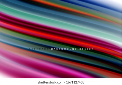Fondo abstracto: ondas de degradado de color fluido, con efecto de línea de movimiento dinámico. Ilustración vectorial para papel tapiz, pancarta, fondo, tarjeta, ilustración del libro, página de inicio