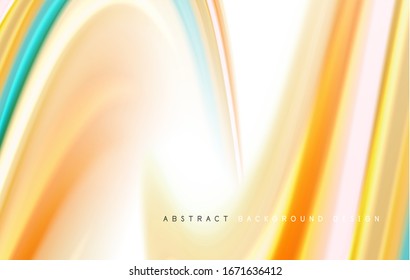 Abstract background - fluid color gradient waves, with dynamic motion line effect. Vector Illustration For Wallpaper, Banner, Background, Card, Book Illustration, landing page