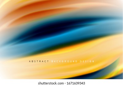 Fondo abstracto: ondas de degradado de color fluido, con efecto de línea de movimiento dinámico. Ilustración vectorial para papel tapiz, pancarta, fondo, tarjeta, ilustración del libro, página de inicio