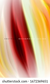 Fondo abstracto: ondas de degradado de color fluido, con efecto de línea de movimiento dinámico. Ilustración vectorial para papel tapiz, pancarta, fondo, tarjeta, ilustración del libro, página de inicio