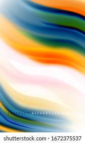 Abstract background - fluid color gradient waves, with dynamic motion line effect. Vector Illustration For Wallpaper, Banner, Background, Card, Book Illustration, landing page