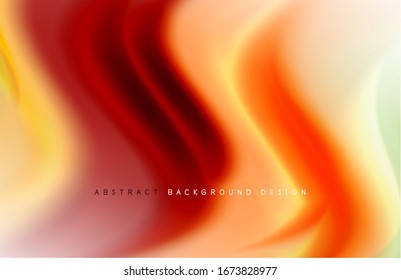 Fondo abstracto: ondas de degradado de color fluido, con efecto de línea de movimiento dinámico. Ilustración vectorial para papel tapiz, pancarta, fondo, tarjeta, ilustración del libro, página de inicio