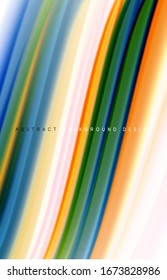 Abstract background - fluid color gradient waves, with dynamic motion line effect. Vector Illustration For Wallpaper, Banner, Background, Card, Book Illustration, landing page