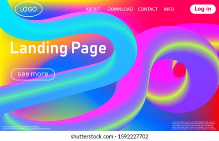 Abstract background. Fluid color shape. Futuristic design poster. Trendy abstract cover. Colorful gradient. Vector.