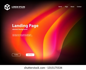 abstract background with fluid design concept website landing page