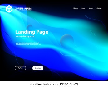 abstract background with fluid design concept website landing page