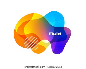 Abstract background with fluid design element for poster, banner, calendar, social media