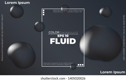 abstract background fluid drops of water on a dark canvas. Suitable For Wallpaper, Banner, Background, Card, Book Illustration, Web Landing Page 